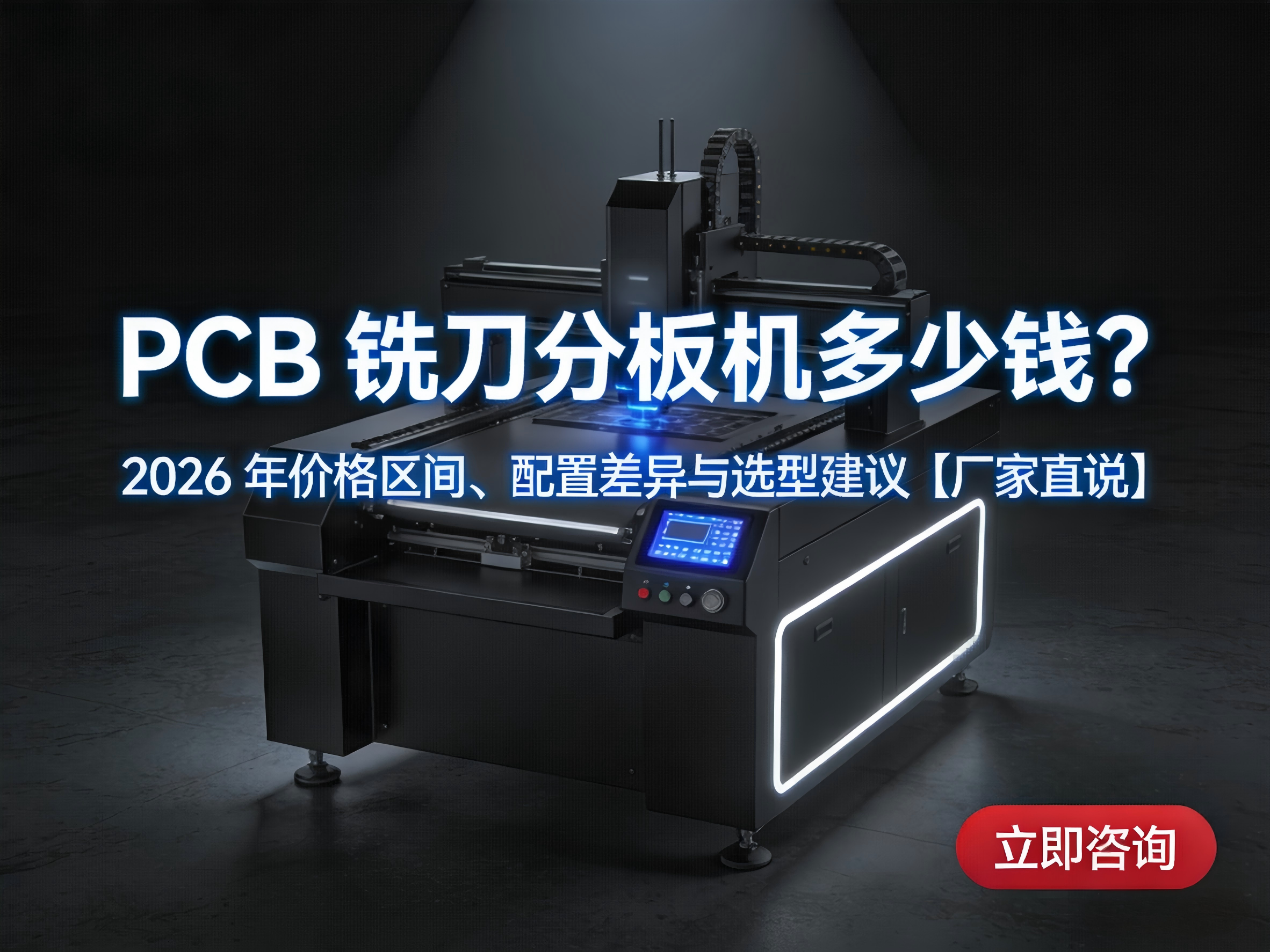 PCB 铣刀分板机多少钱？2026 年价格区间、配置差异与选型建议【厂家直说】