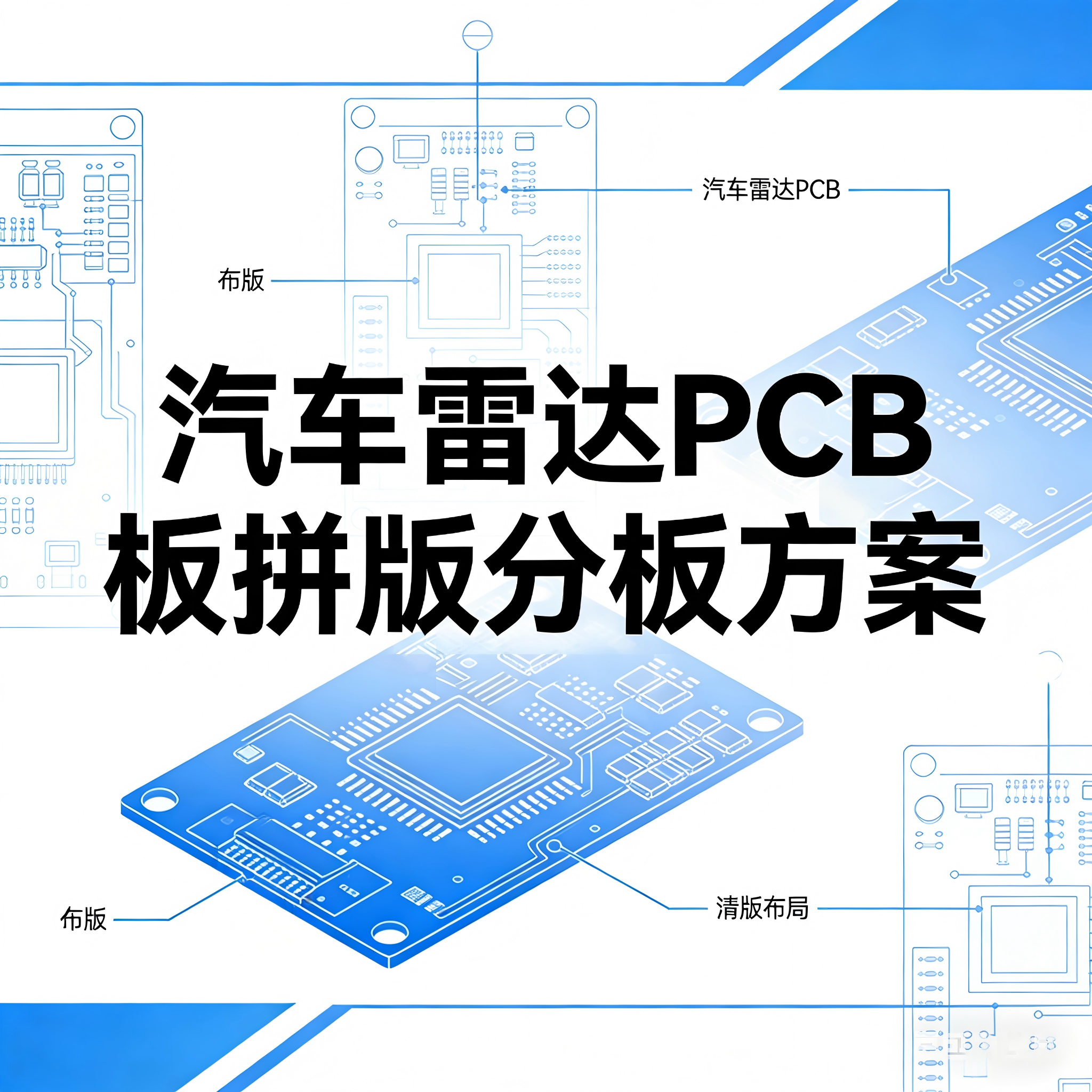 汽车雷达PCB板拼版分板方案