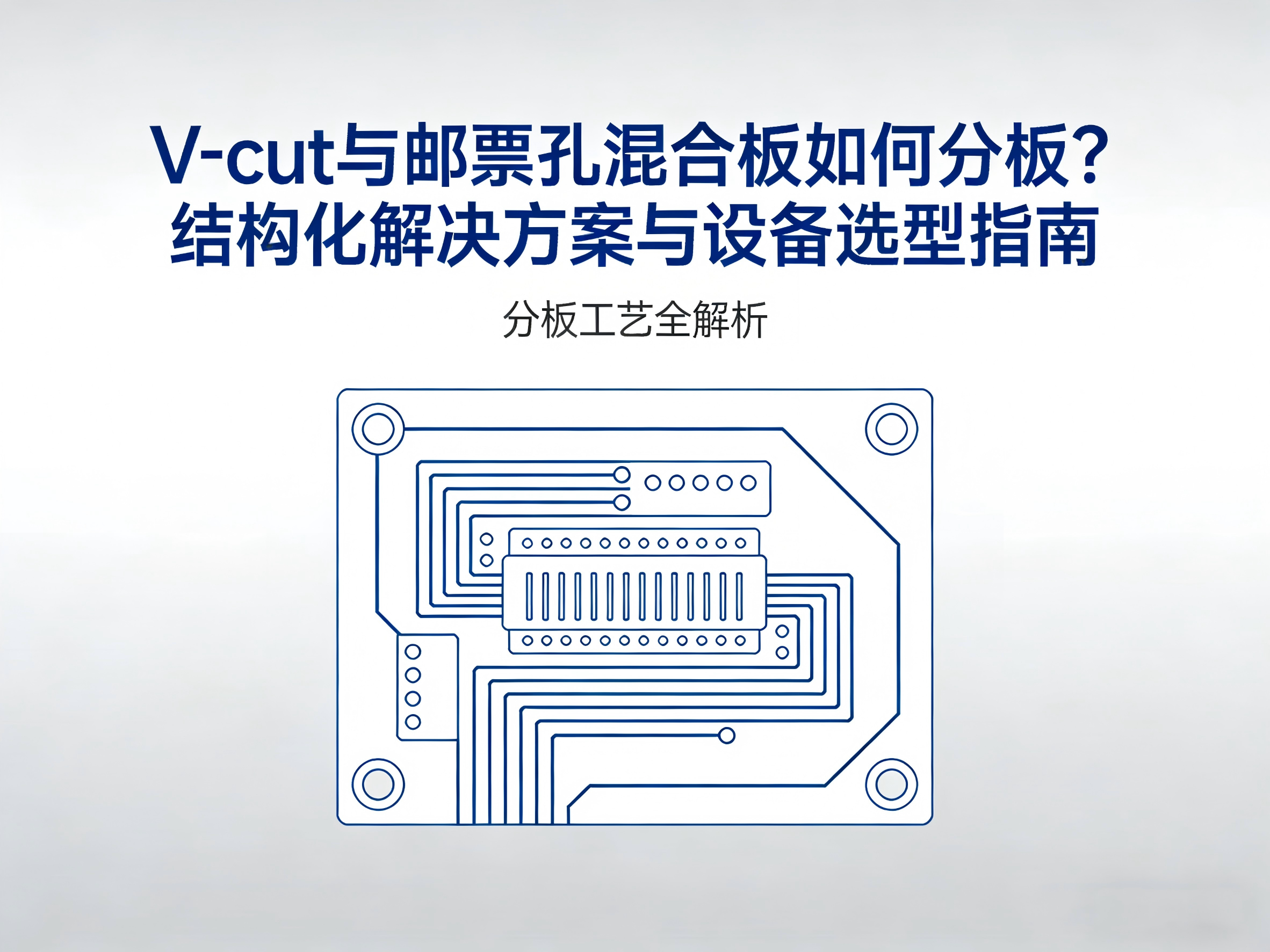 V-cut 与邮票孔混合板如何分板？结构化解决方案与设备选型指南